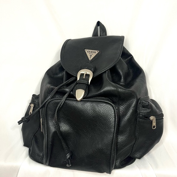 Guess Bags Vintage Guess Faux Leather Backpack Poshmark